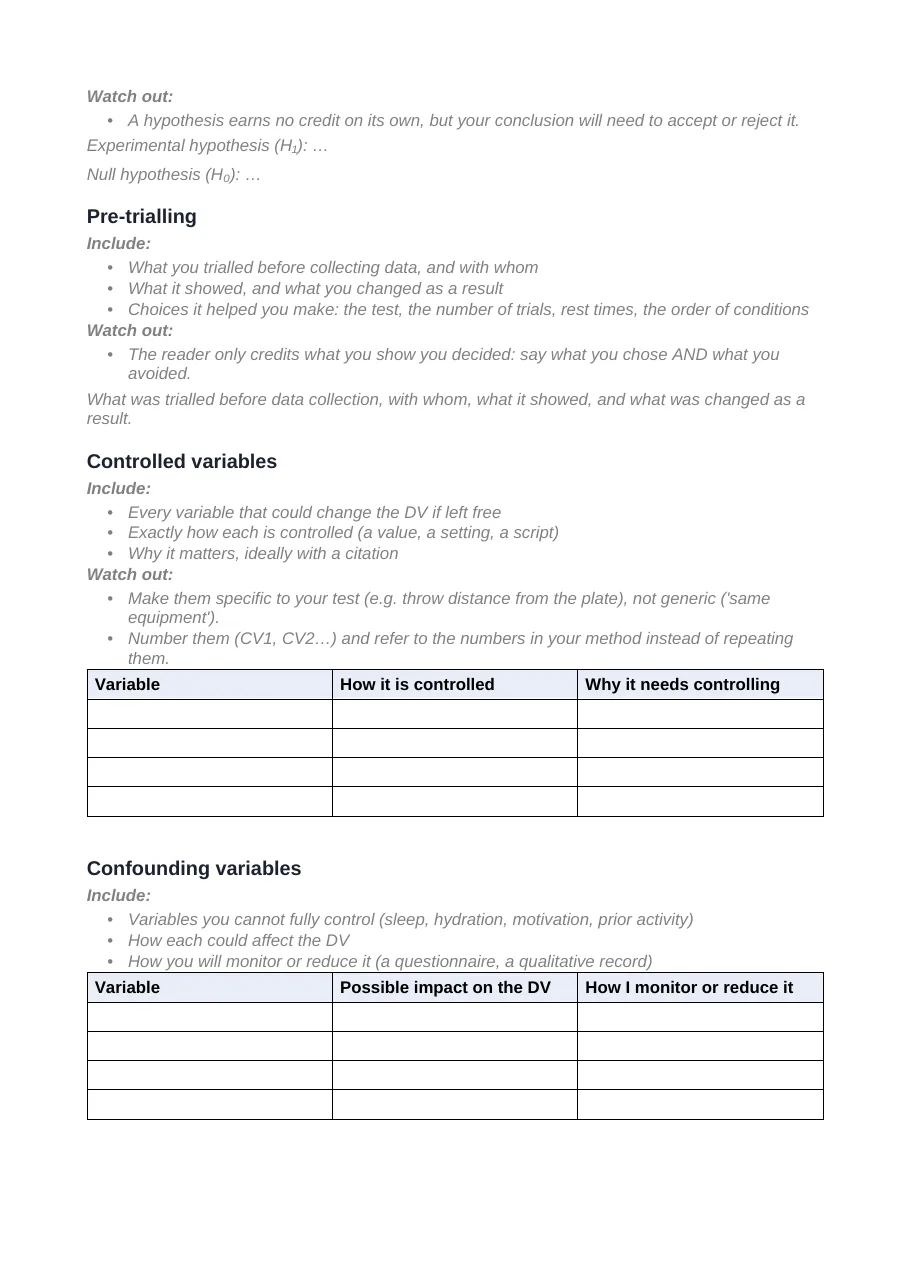 Research design template, page 2